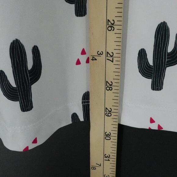 Bad Birdie Shirt Mens Large White Cactus Print Polo Golf Performance Stretch - Picture 13 of 15